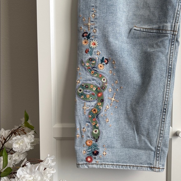 NWOT Driftwood Barbara x Hallucination High Rise Cropped Wide Leg Jeans, 27 - Picture 8 of 13